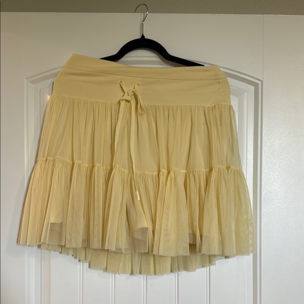 POPFLEX Yellow Mini Skirt